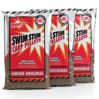 Afbeelding van Dynamite Baits Swim Stim Carp Pellets Amino Original (900g) Maat : 3mm
