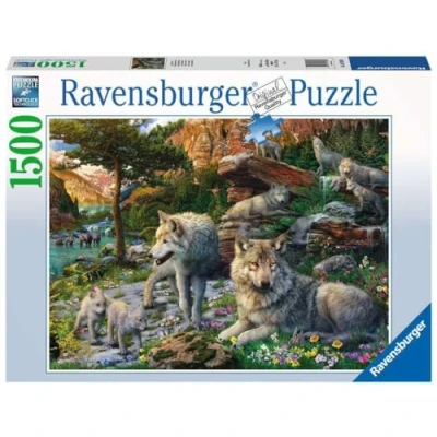 Image de Puzzle 1500 p Loups au printemps