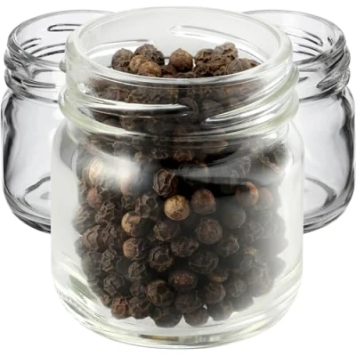 Afbeelding van KADAX Weck Set van 20 mini weckpotten, 40 ml, rond, met schroefdeksel, voor proeverijen, jam, honing, zonder deksel