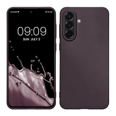 Afbeelding van kwmobile telefoonhoesje geschikt voor Samsung Galaxy A56 5G Hoesje smartphone Back cover in metallic braam