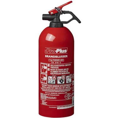 Afbeelding van Pro Plus Brandblusser Poeder Brandklasse ABC 1 kilo