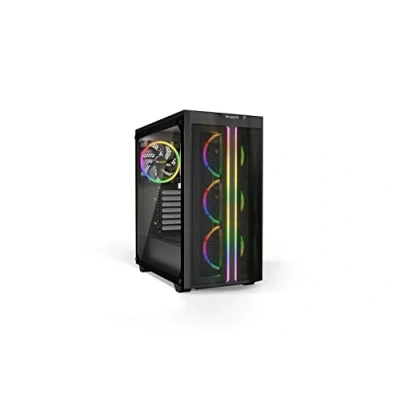 Image de be quiet! Pure Base 500FX Tour ATX panneau latéral fenêtré (verre trempé) pas d&#039;alimentation (ATX / PS/2) noir USB/Audio