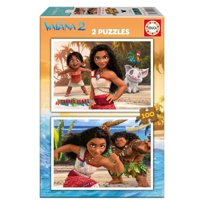 Afbeelding van Educa Puzzel 2x100 Vaiana 2 vanaf 6 jaar (20103)