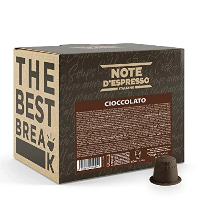 Afbeelding van Note d&#039;Espresso Chocolade capsules uitsluitend compatibel met Nespresso machines, 100 x 7 g