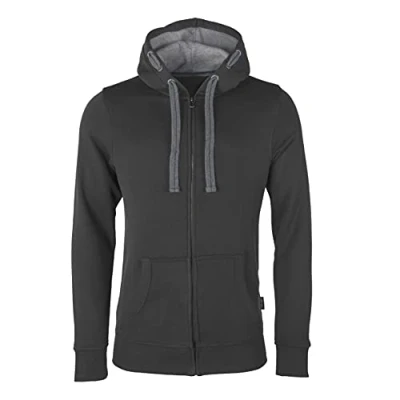 Afbeelding van Men&#039;s Hooded Jacket met ritssluiting Dark Grey XXL