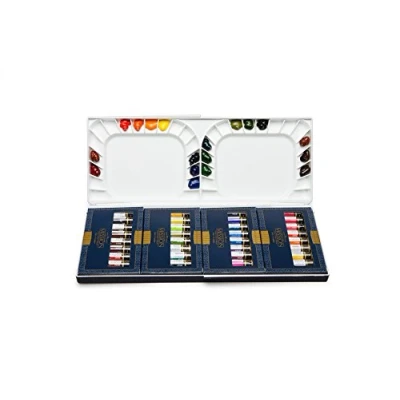 Afbeelding van Honsell Mijello Mission Gold Set, Met Palet, Geavanceerde Aquarelverf, Intensieve Helderheid, Zonder Kobalt Of Cadmiumpigmenten, Meerkleurig, 36 x 7 ml
