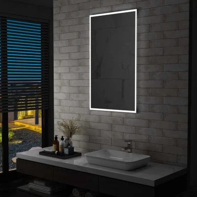 Afbeelding van Badkamerspiegel LED 60x100 cm