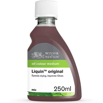 Afbeelding van Winsor &amp; Newton 3039751 Liquin Original 250 ml fles op alkydbasis vermindert de droogtijd van olieverf met helft, verhoogt transparantie, beschermt tegen vergeling