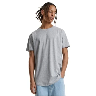 Image de Urban Classics Homme T shirt Shaped Long Tee, Gris (Grey 111), S