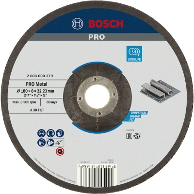 Afbeelding van Bosch Accessories Power Tools 2608600379 Afbraamschijf gebogen 180 mm 1 stuk(s) Staal