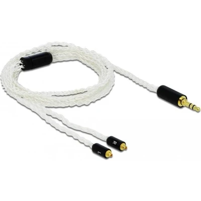 Afbeelding van Premium 3,5mm Jack 3 polig naar 2x MMCX kabel compatibel met Sennheiser IE 800 1,2 meter