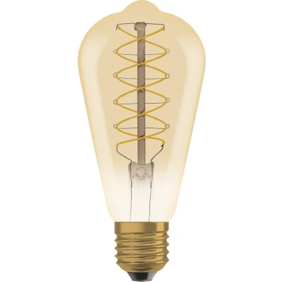 Afbeelding van OSRAM Dimmbare LED Lampen, Vintage Edition, 48 Watts Ersatz, E27, ST64 shape, 2200 Kelvin, Warm Comfort Light, Klares Glas, single Pack