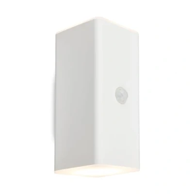 Afbeelding van Briloner Lampe d&#039;extérieur Kuni Bewegingsmelder Schemersensor oplaadbare batterij Opladen via USB spatwater bescherming 15,5 x 6,5 8,5 cm Wit
