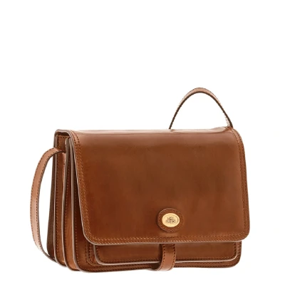 Afbeelding van The Bridge Story Donna Crossbody brown III Damestas