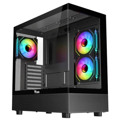 Afbeelding van Itek Case SHOWBUI 42B speeltoren ATX, 3 x 12 cm ARGB ventilator, 2 USB 3, Type C, zij en frontpaneel, Temp Glass