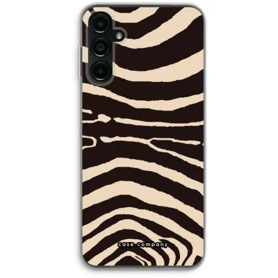 Afbeelding van Case Company® hoesje geschikt voor Samsung Galaxy A14 Arizona Zebra Soft Cover Telefoonhoesje Bescherming aan alle Kanten en Schermrand