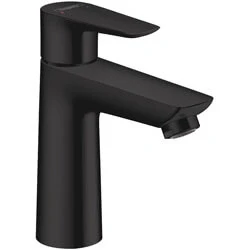 Afbeelding van hansgrohe Talis E ééngreeps wastafelmengkraan 110 zonder afvoer mat zwart
