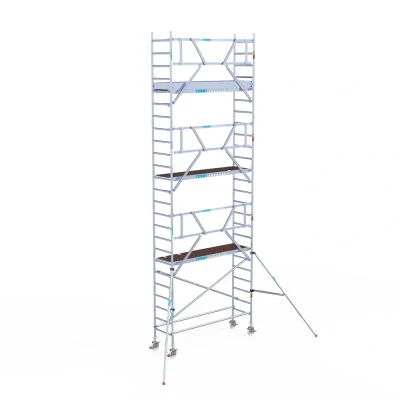 Afbeelding van Gevelvrije rolsteiger 0.75x2.50x8.20m werkhoogte &quot;houten platformen&quot;