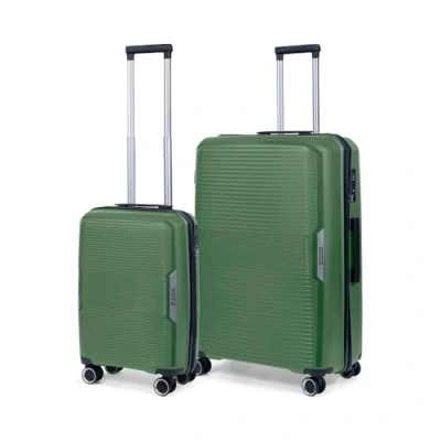 Afbeelding van TravelZ Swinger Kofferset 2 delig Handbagage 55cm + 78cm grote koffer TSA slot Groen