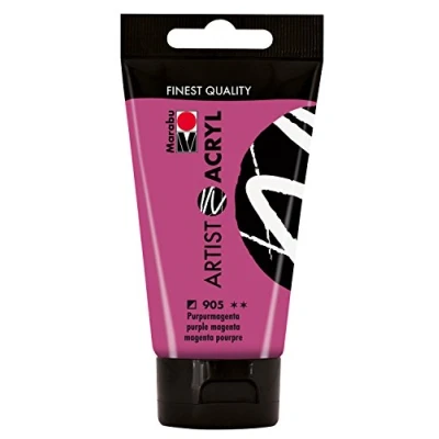 Afbeelding van Marabu Artist 12200002905 acrylverf, 75 ml, fijne acrylverf op waterbasis, pastose consistentie, hoge pigmentatie, zeer goede glans en dekking