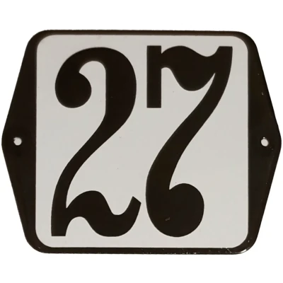 Afbeelding van Huisnummer standaard nummer 27 Warentuin Mix