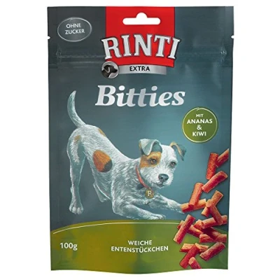 Afbeelding van RINTI Extra Bitties 100 g Kip met Tomaat &amp; Pompoen