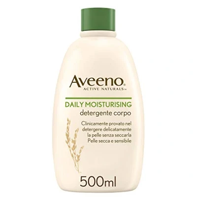 Afbeelding van Aveeno. Dagelijkse vochtinbrengende reinigingszeep, licht geparfumeerd met natuurlijke haver, geschikt voor droge en/of gevoelige huid, 500 ml