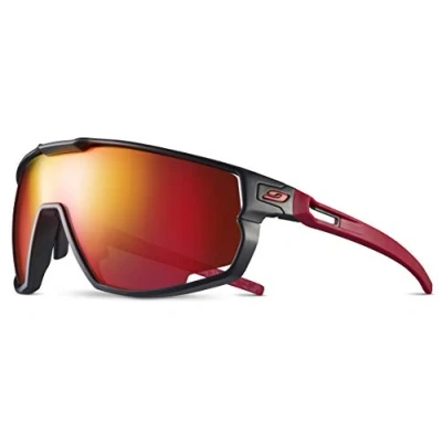 Afbeelding van Julbo RUSH zonnebril voor volwassenen, uniseks, zwart rood, categorie 3
