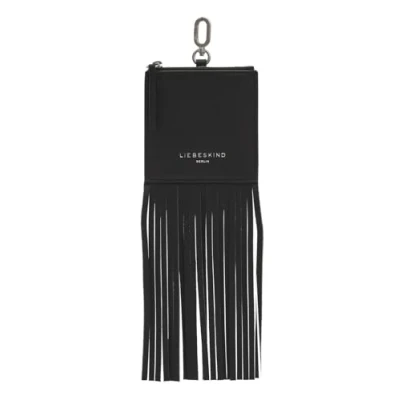 Afbeelding van LIEBESKIND BERLIN Leren Utensil zak Francis Pendant Square Black Zwart