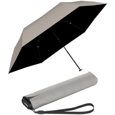 Afbeelding van Knirps US.050 Parapluie de poche ultra léger et fin avec protection UV contre la chaleur Stone