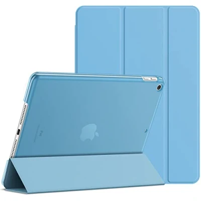 Afbeelding van JETech beschermhoes voor iPad (9,7 inch, model 2018/2017, 6e en 5e generatie), met automatische slaap wekfunctie, blauw