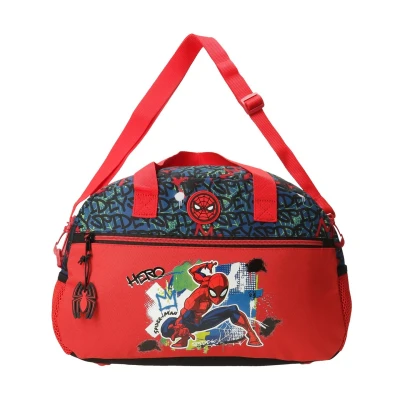 Afbeelding van Spiderman sporttas weekendtas jongens rood 40x25x18