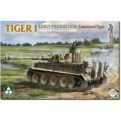 Afbeelding van 1:35 Takom 2195 Sd.Kfz.267/268 Tiger I Vroege Productie Commando Tank Plastic Modelbouwpakket