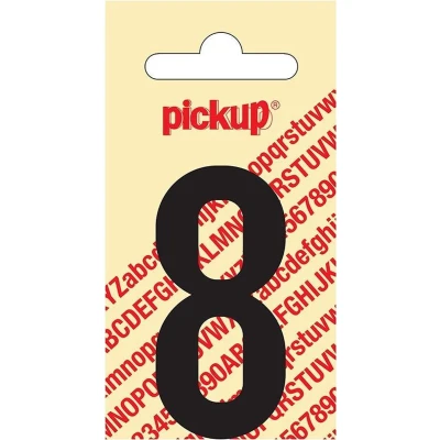 Afbeelding van Plakcijfer Nobel Sticker zwarte cijfer 8 Pickup