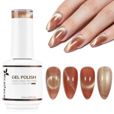 Afbeelding van Nicedeco 15 ml Cat Eye Gel nail Polish, UV/LED, soak off, magnetische gel, art, manicure, pedicure, voor professioneel, salon en thuis, gebruik N295
