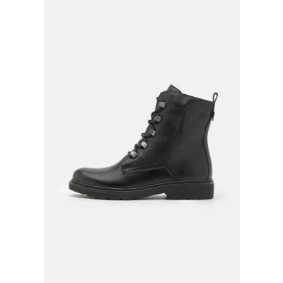 Afbeelding van Marco Tozzi Veterboots black, Dames, Maat: 38, Black Hoogwaardig imitatieleer