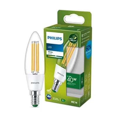 Afbeelding van Philips Led Cla 40W B35 E14 3000K Cl Verlichting