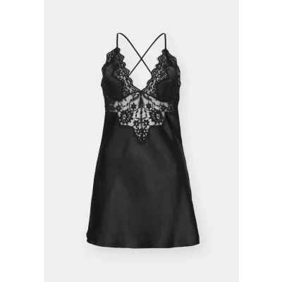 Afbeelding van Hunkemöller MYA Nachtjapon, Dames, Maat: Medium, Black