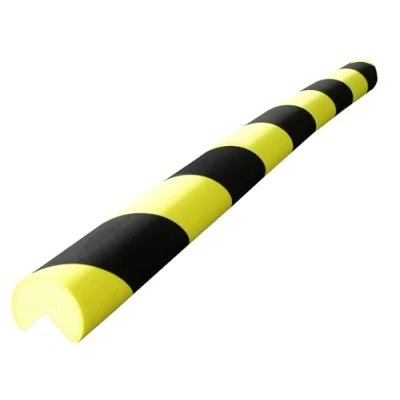 Image de 1 mousse de protection 3/4 rond noire et jaune 75 cm viso pu4025nj