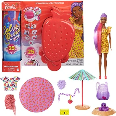 Afbeelding van Barbie Color Reveal Ultimate Wave 3 Foam Aardbij
