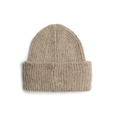 Afbeelding van PIECES Pcbera Wool Hood Noos damesmuts, Lichtgrijs