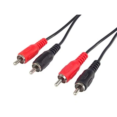 Afbeelding van PremiumCord RCA kabel 3 m 2 x stekker naar stekker, stereo audio video aansluitkabel voor tv, mobiele telefoons, MP3, HiFi, kleur: zwart