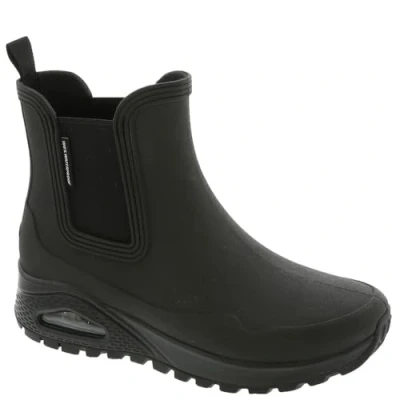 Afbeelding van Skechers Street Uno Rugged Dancing N The Rain dameslaarzen, Zwarte abstracte achtergrond