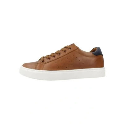 Afbeelding van Geox J Nashik Sneakers laag voor kinderen, Maat: 37, Marron Leer en textiel