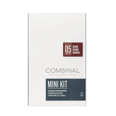 Afbeelding van Combinal Wenkbrauw en Wimperverf Mini Kit Bruin 15ML