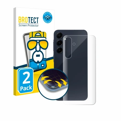 Afbeelding van BROTECT Screenprotector voor Samsung Galaxy A55 5G (Achterkant) Folie Beschermfolie transparant volledig dekking (2 Stuks)