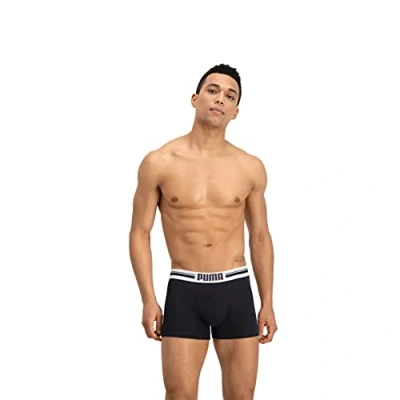 Afbeelding van 2 x Puma Boxershort Placed Logo Zwart maat S