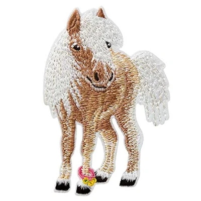 Afbeelding van Mono Quick 14618 patch om op te strijken, pony, paard, wit/bruin