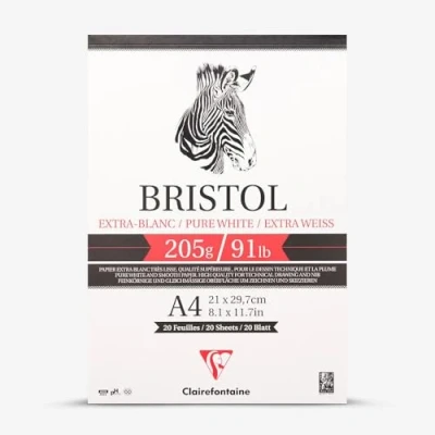 Afbeelding van Clairefontaine Bristolpapier A4 205 gram 20 vel