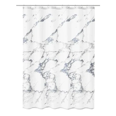 Image de Kleine Wolke Rideau de douche Marble 180x200 cm Blanc et gris